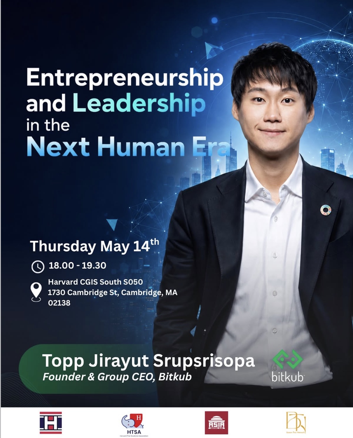 Entrepreneurship and Leadership in the Next Human Era — Topp Jirayut Bitkub